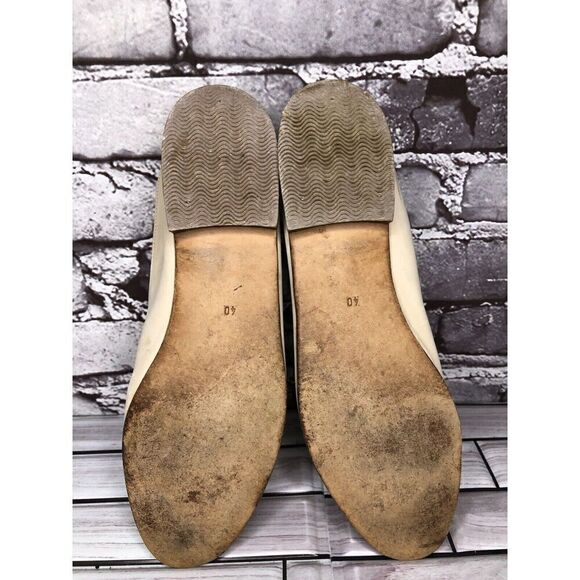 ATIKA VTG Ivory Suede Nubuck Leather Slip On Loafer Flats Women Sz 40EU/9.5M US - Picture 16 of 16